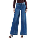 Women's Flying Monkey High Rise Trouser Hem Extreme Wide Leg Jeans F6014