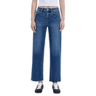 Women's Flying Monkey High Rise Trouser Press Wide Leg Jeans F6327