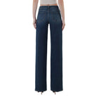 Women's Flying Monkey Mid Rise Full Length Dark Wash Wide Leg Jeans F6334