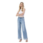 Women's Flying Monkey  Super High Rise Cuffed Wide Jeans F6033