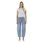 Women's Flying Monkey Super High Rise Elastic Band Barrel Jeans F583 - Crazy House Western Wear