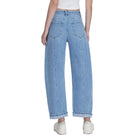 Women's Flying Monkey Super High Rise Patch Pocket Cuffed Barrel Jeans F9134