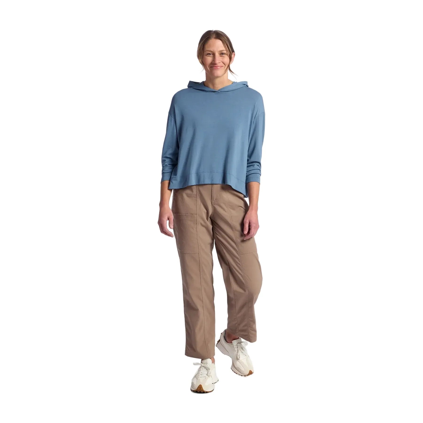 Women's Free Fly Sea Pine Bamboo Shade Crossover Hoodie FF612-535
