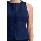 Women's Glam Indigo Round Neck Vest GT8712