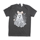 Women's Gray Lace Ghost with Bow T-shirt