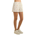 Women's Heather Gray All Over Dog Print Shorts VP72688
