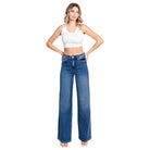 Women's High Rise Comfort Stretch Wide Leg Jeans P1058W-DM - Crazy House Western Wear