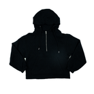 Women's Hooey Mazatlan Black Quilted 1/4 Zip Hoodie HH1310BK