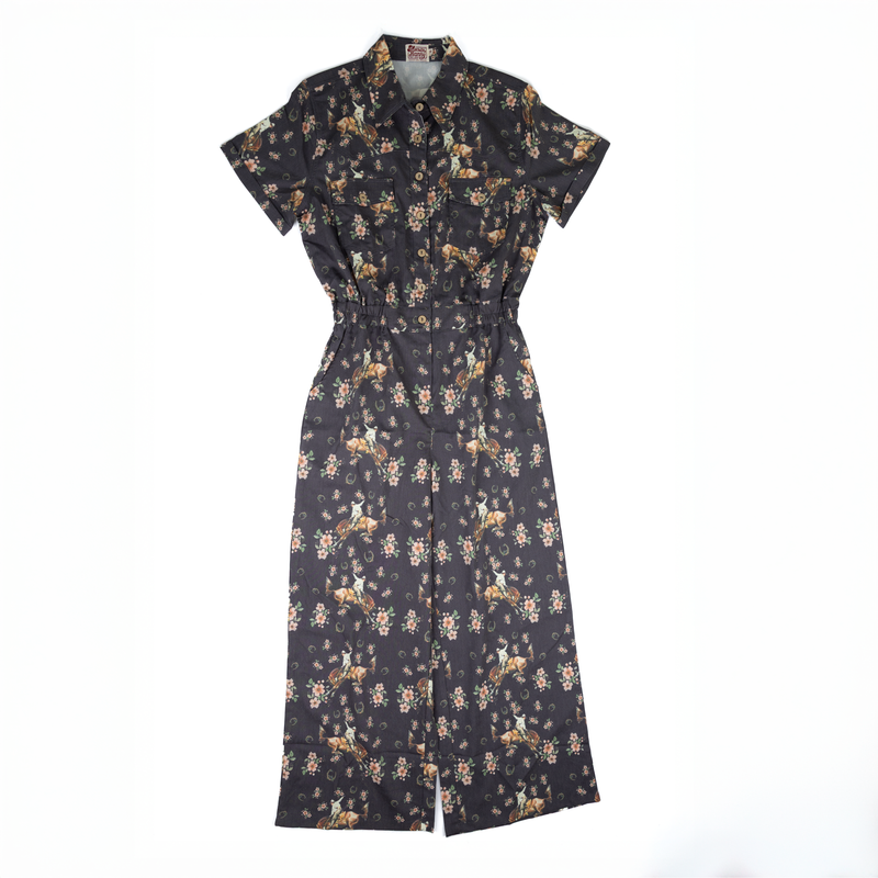 Women's Howdy Hanny Short Sleeve Floral Bronc Jumper