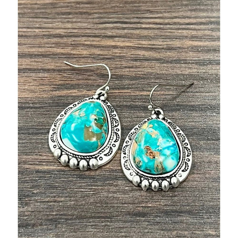 Women's Isac 1.2" Western Gemstone Earrings 726399