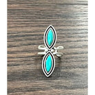 Women's Isac 1.7" Turquoise Adjustable Ring 750457