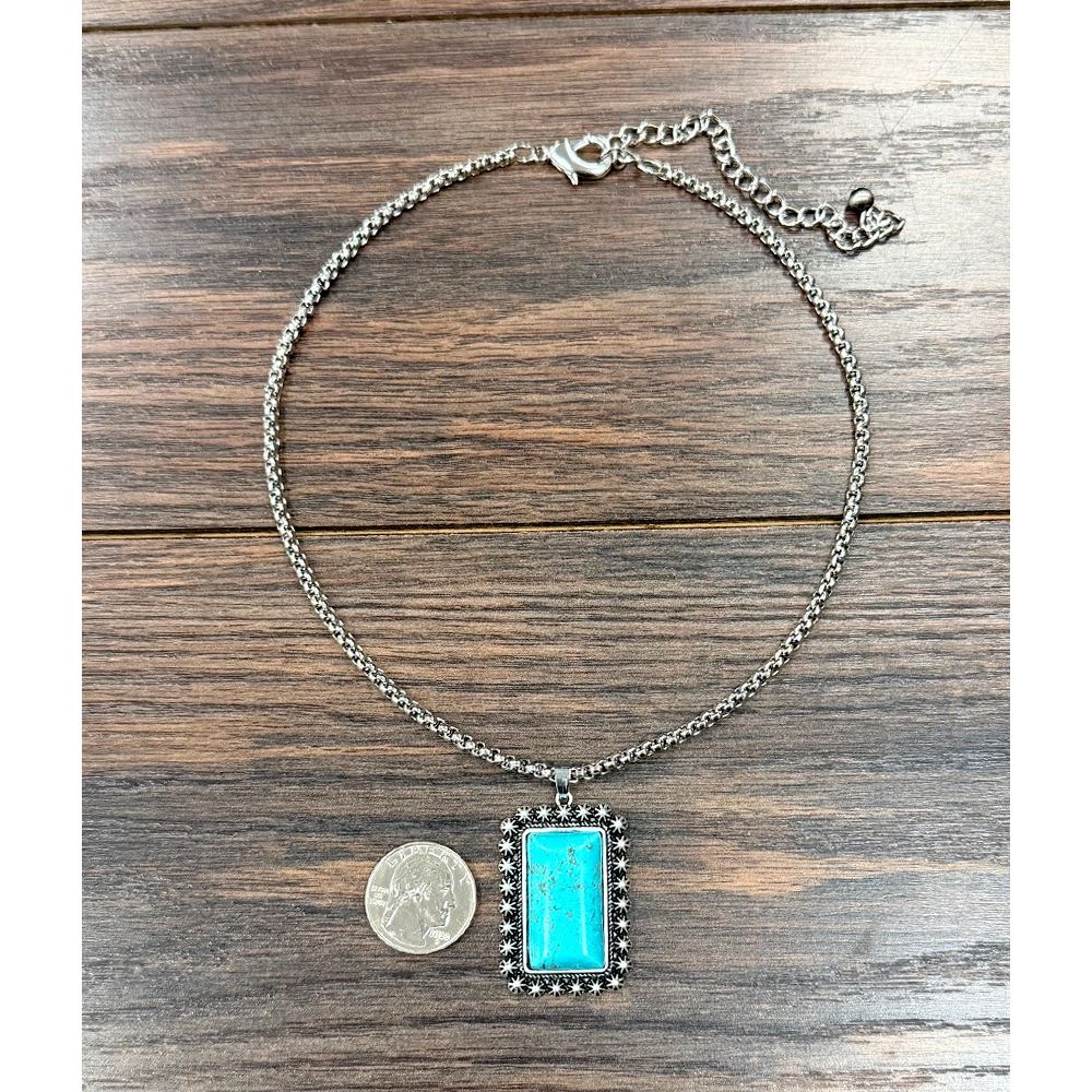 Women's Isac 16" Western Turquoise Necklace 739723