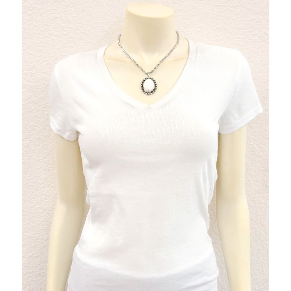 Women's Isac 16" Western White Turquoise Necklace 739728