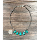 Women's Isac 17" Handmade Navajo Turquoise Necklace 739546