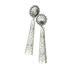 Women's Isac 3.4" Long Aztec Brass Post Earrings