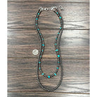 Women's Isac 30" Handmade Polish Navajo Turquoise Necklace 738052