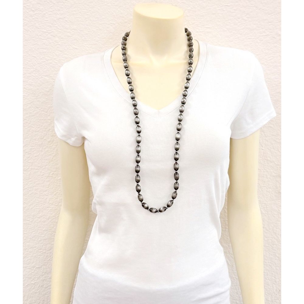 Women's Isac 34" Handmade 14mm Oval Navajo Bead Necklace 739710