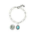 Women's Isac Adjustable Turquoise Anklet