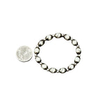 Women's Isac Handmade 10mm Oval Navajo Bead Stretch Bracelet