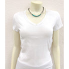 Women's Isac Handmade 15" Elongated Navajo Gemstone Necklace 739660