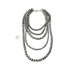 Women's Isac Handmade 5-strand Navajo Bead Necklace