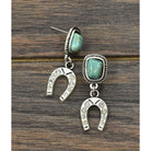 Women's Isac Horseshoe Crystal Post Earrings 720969
