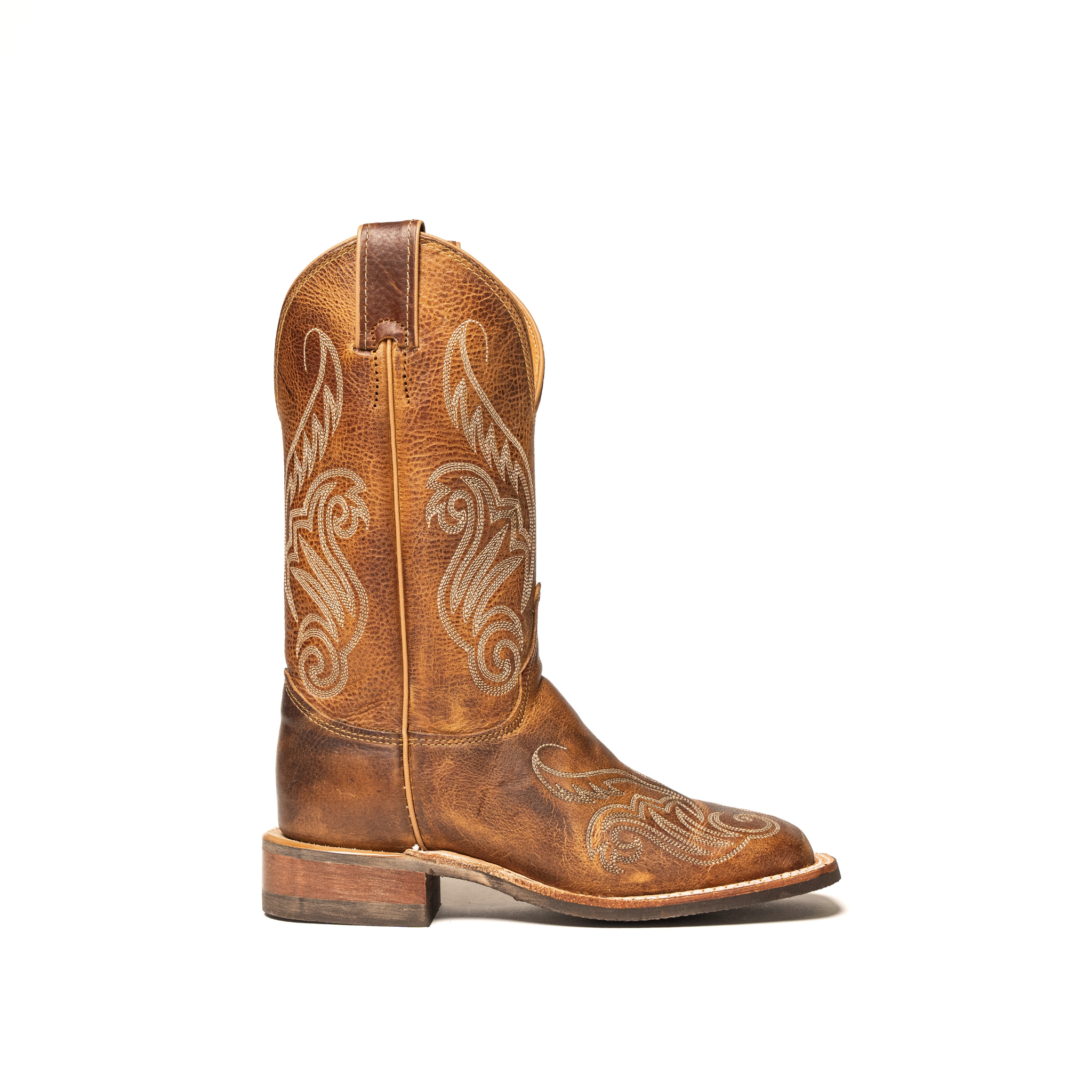 Women's Justin Llano Brown Square Toe Boots BRL212 – Crazy House