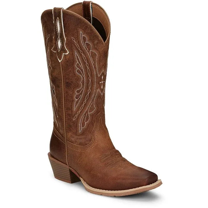 Women's Justin Rein Brown Square Toe Boots L2962 – Crazy House
