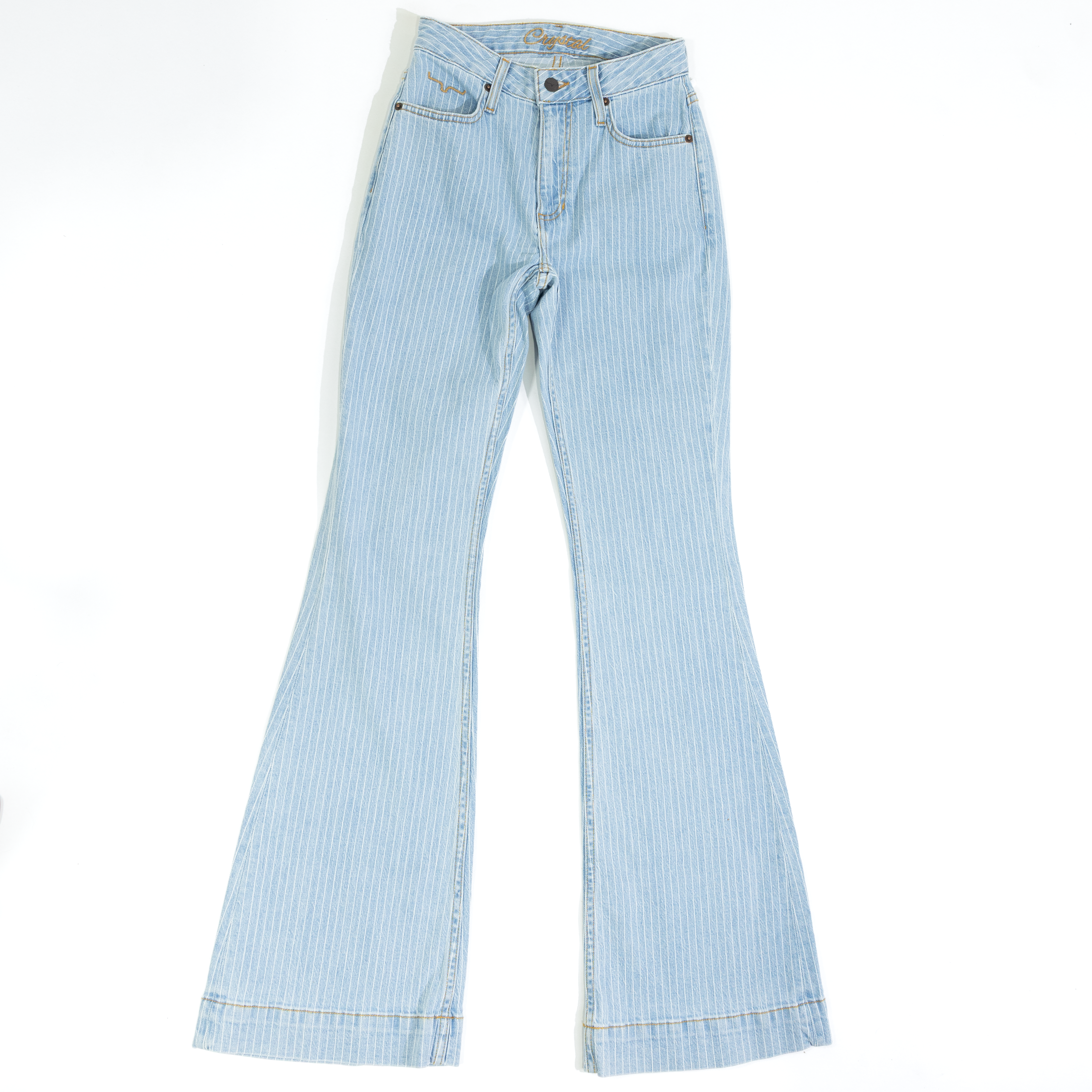 Women's Kimes Ranch Striped Light Wash Denim WJE0000028