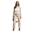 Women's Lace Ruffle Layering Blouse FT0002