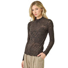 Women's Lettuce Edge Textured Knit Top 61153