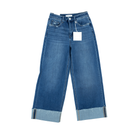 Women's Lovervet High Rise Cuffed Ankle Wide Leg Jeans LV1530