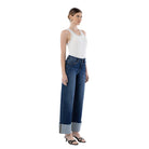Women's Lovervet High Rise Cuffed Wide Leg Jeans LV1664