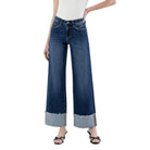 Women's Lovervet High Rise Cuffed Wide Leg Jeans LV1664