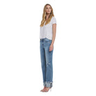 Women's Lovervet Mid Rise Cuffed Straight Jeans LV1504 - Crazy House Western Wear