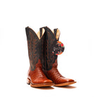 Women's Macie Bean Brandy Caiman Belly with 12" Blue Mad Dog Top M2003 - Crazy House Western Wear