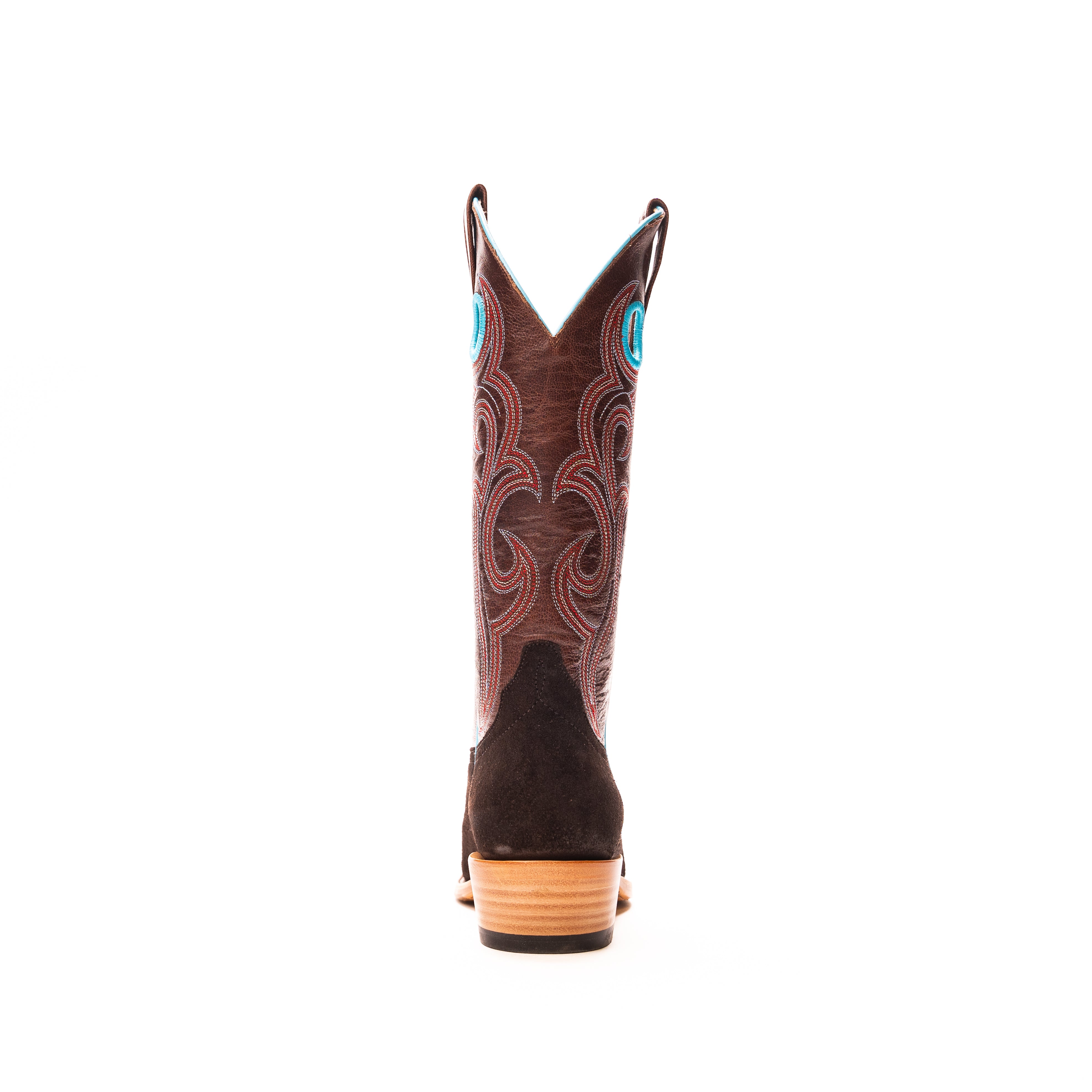 Women's Macie Bean Chocolate Suede with 13" Bone Explosion Top M9509 - Crazy House Western Wear