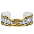 Women's Montana Silversmiths Carved Longhorn Cuff Bracelet BC5894RTG