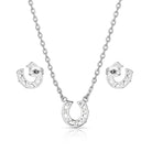 Women's Montana Silversmiths Delicate Glamour Horseshoe Jewelry Set JS5769