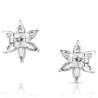 Women's Montana Silversmiths Floral Cheer Crystal Earrings ER5851
