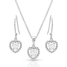 Women's Montana Silversmiths Frozen Heart Jewelry Set JS4653