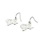Women's Montana Silversmiths I Heart Texas State Charm Earrings ER2370TX