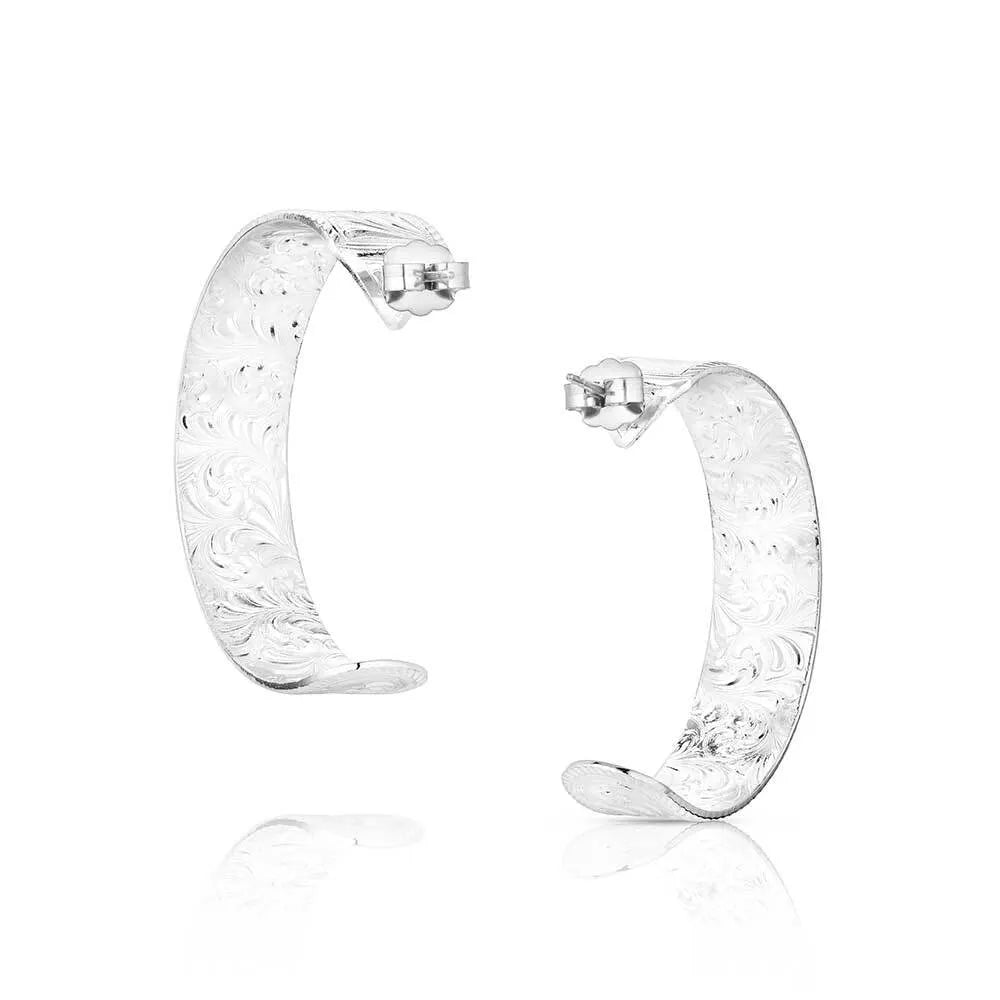 Women's Montana Silversmiths Out West Hoop Earrings ER6063