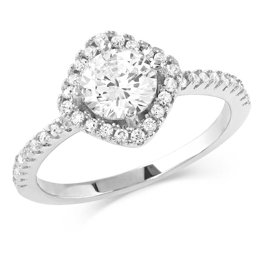 Women's Montana Silversmiths Squarely Perfect Haloed Ring RG3183