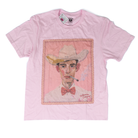 Women's Pink Short Sleeve Light Pink Cowboy Dudley T-shirt