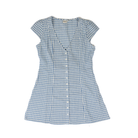 Women's Rhythm Blue Short Sleeve Picnic Dress
