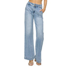 Women's Risen High Rise Double Button Wide Jeans RDP5765