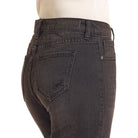 Women's Rock and Roll High Rise Black Distressed Cropped Jeans BW9HD04795 - Crazy House Western Wear