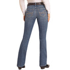 Women's Rock and Roll Mid Rise Curved Stitch Riding Jeans BW4RD05327 - Crazy House Western Wear