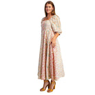 Women's Rose Mixed Floral Midi Dress TE1701